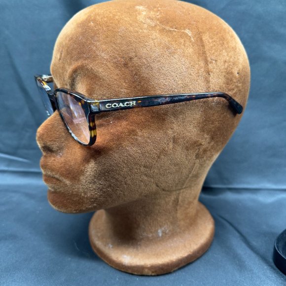 Vintage Coach Dark Tortoise (5120) Eye Glasses and Hard Case - Picture 2 of 7